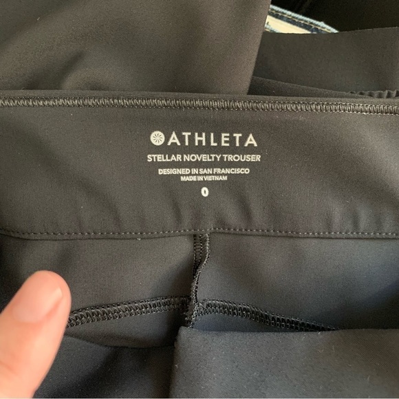 Athleta Stellar Novelty Trouser in Black size 0 - Picture 14 of 14